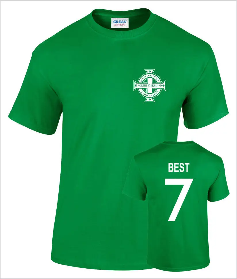 

George Best Northern Ireland No 7 Mens Retro Footballer 2019 New Men T Shirt Fashion Brand Fitness Slim Fit Political T Shirts