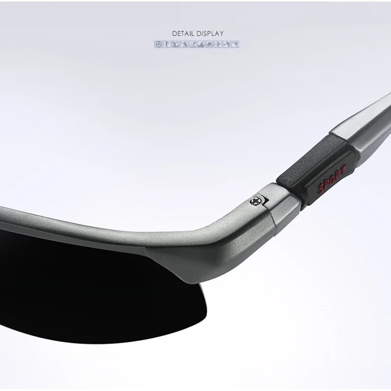 AOWEAR Sportsolglasögon utan båge för män Herr Porlariserad kvalitets spegel Solglasögon Man Lättviktsglasögon utomhus Gafas_voghion.com