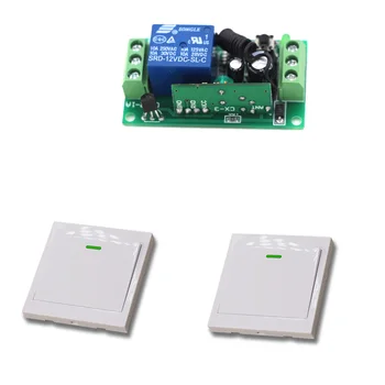 

24V Wireless Remote Switch 12V 10A Receiver Relay Module Wall Transmitter Radio Light Switch 315/433Mhz
