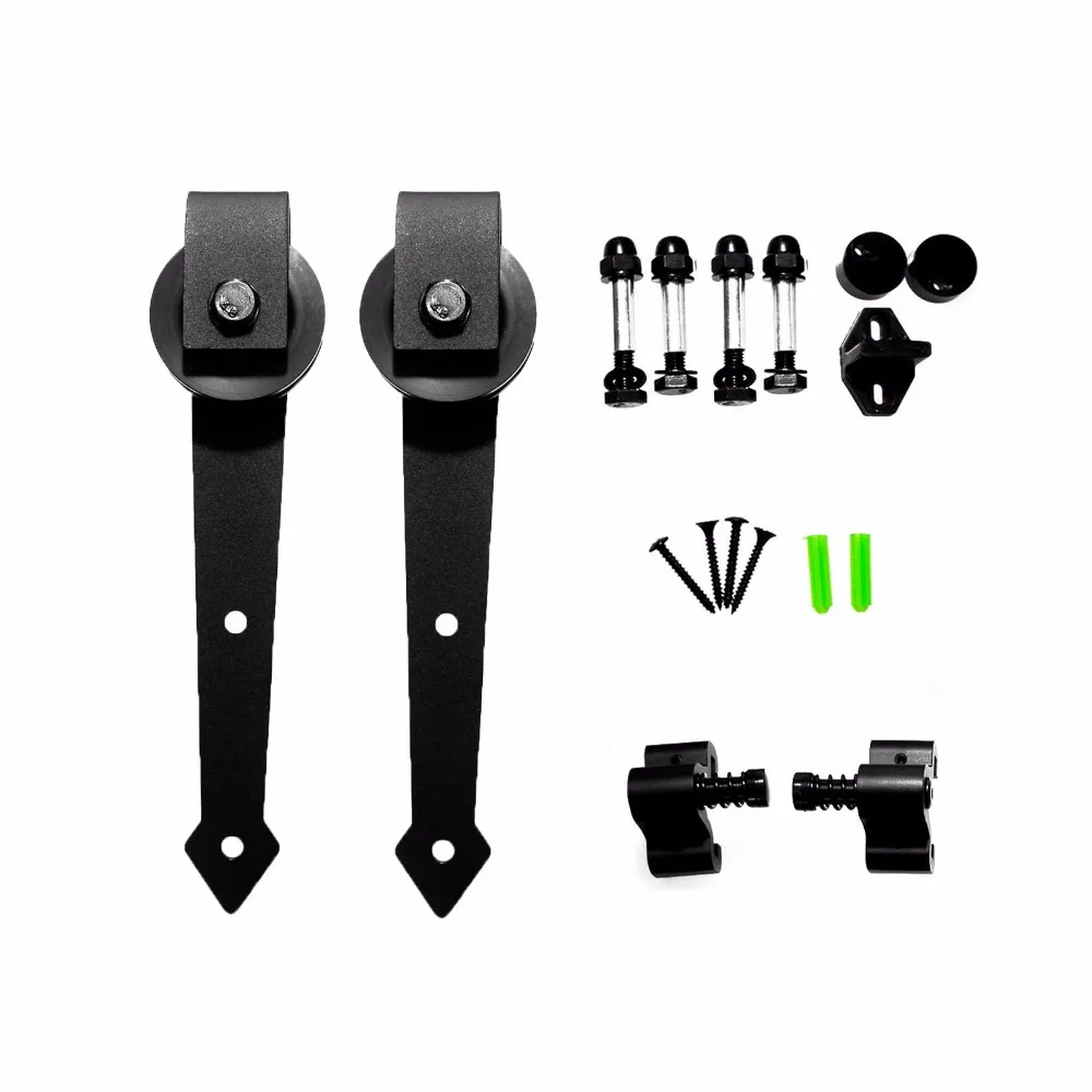 LWZH Sliding Barn Door Roller Arrow Shaped Roller Sliding font b Closet b font Door Roller