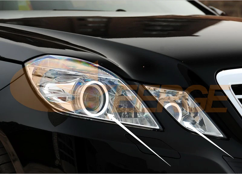 Для Mercedes-Benz E-Class W212 E350 E550 E63 AMG 2010-2013 ксеноновая фара Ультра яркое освещение CCFL ангельские глазки комплект