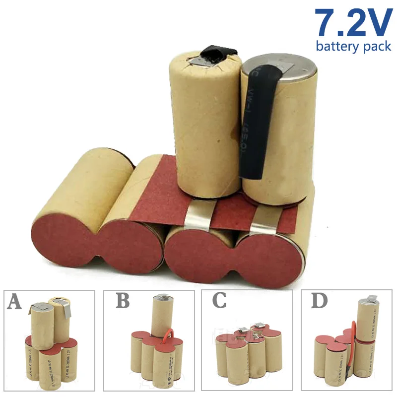 7 2 в 4000 мАч Ni MH аккумулятор сварочный инструмент cd для Black Decker Bosch Dewalt FESTOOL Hilti Hitachi