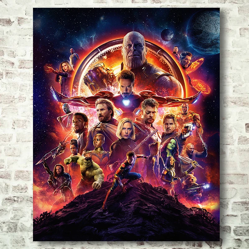 Avengers Infinity War Wall Poster Marvel Comics Movie Wall