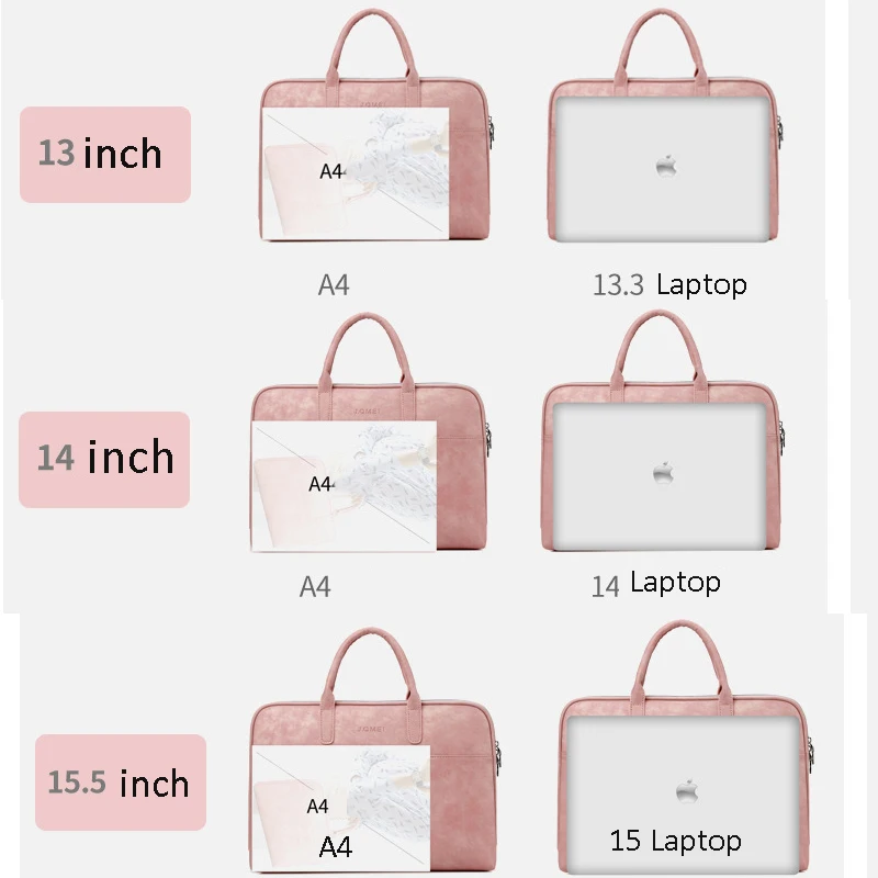 13 14 15.6 Inch Waterproof PU handbag for MacBook Lenovo Dell HP Asus Women Men Computer Bag 15.6 Notebook Sleeve Cover Case (6)