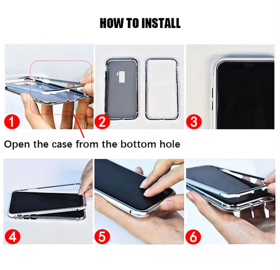 Magnetic Flip Case for Samsung S8 S9 Plus 02