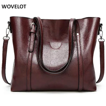 

2019 Fashion Girls Leather Handbags Big Women Bag High Quality Casual Female Top handle Bags Ladies Large Messenger Bag Totes