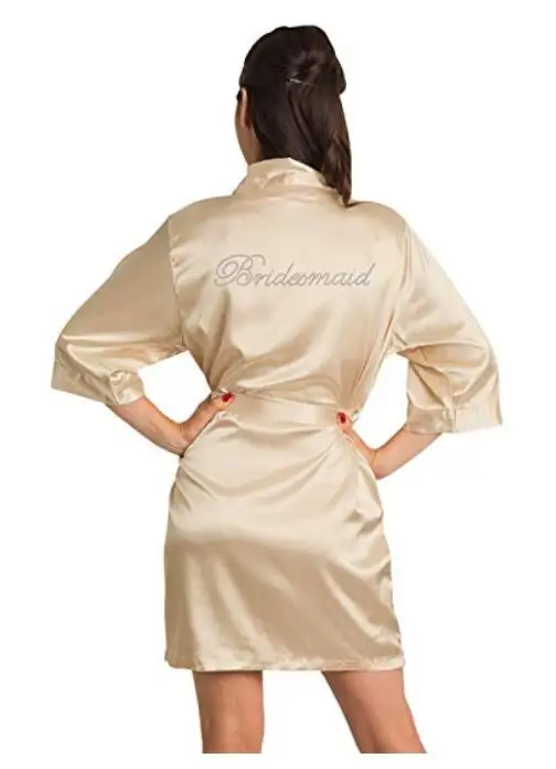 bridesmaid Robe Wedding Bride Women Sleepwear nightwear White Bridal Dress Bathrobe Night dress Sleepwear Nightgown Home Wear