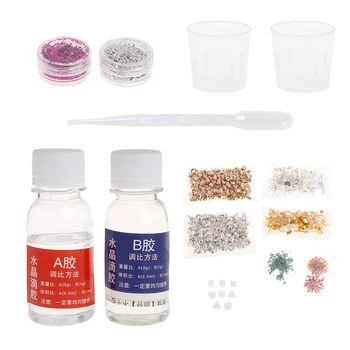 

Silicone Mold Epoxy Resin Crafts DIY Jewelry Making Beginners Tool Handmade Cup Powder Gloves Disposable Earrings Shape D14_F