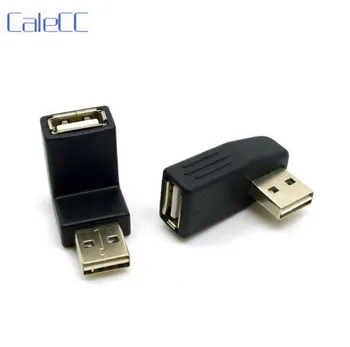 

2pcs Reversible USB 2.0 A Type Male to Female Extension Adapter 90 Degree Down & Up & Left & Right Angled