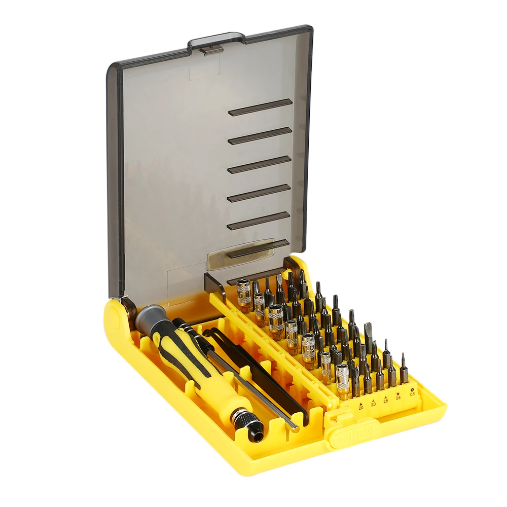 

45 in 1 Multi-functional Tool Magnetic Torx Hex Slotted Phillip Screwdrivers Set Repair Tools Kit for Cellphone Laptop