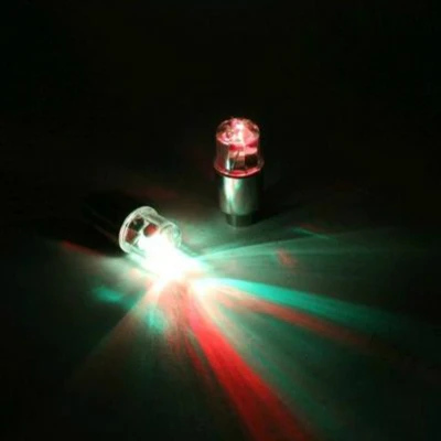 1 шт., неоновый клапан на колесиках для велосипеда и велосипеда, светодиодный светильник, не включая батарею - Цвет: Red