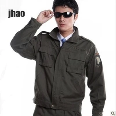Wholesale Military Eagle style 101 airborne division sets usa army fatigue dress jacket and pant army suit