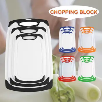 

3Pcs/Set Multifunctional Fruit Vegetable Cutting Chopping Board Kitchen Tool Hanging Design Fashion