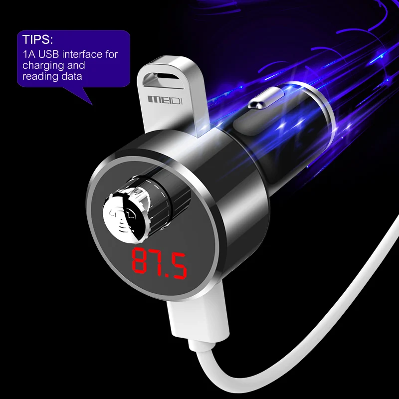 Автомобильный Bluetooth FM трансмиттер MEIDI адаптер радио MP3 плеер автомобильное