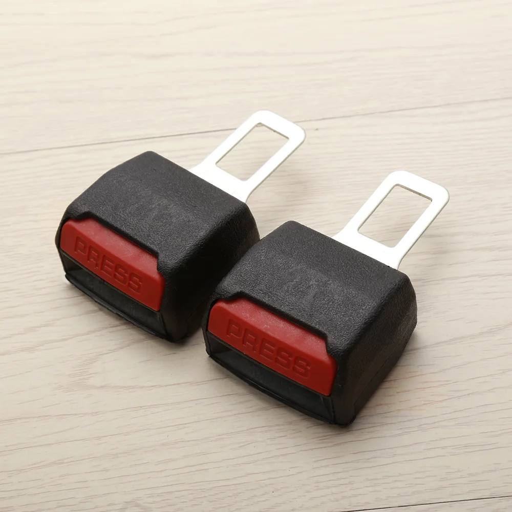 

2Pcs Useful Car Safety Adjustable Seat Belt Clip Extender Black Seat Belts Universal Car Hand Tools