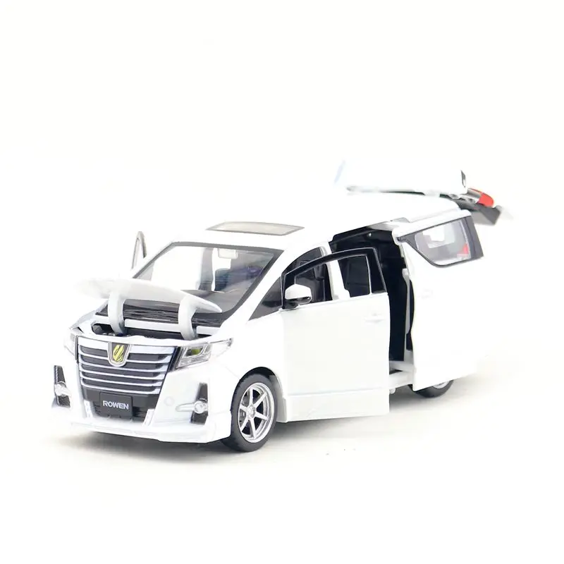 Jackiлюбые/Масштаб 1:32/литая металлическая модель/Toyota Alphard S Grade Rowen MPV игрушечный