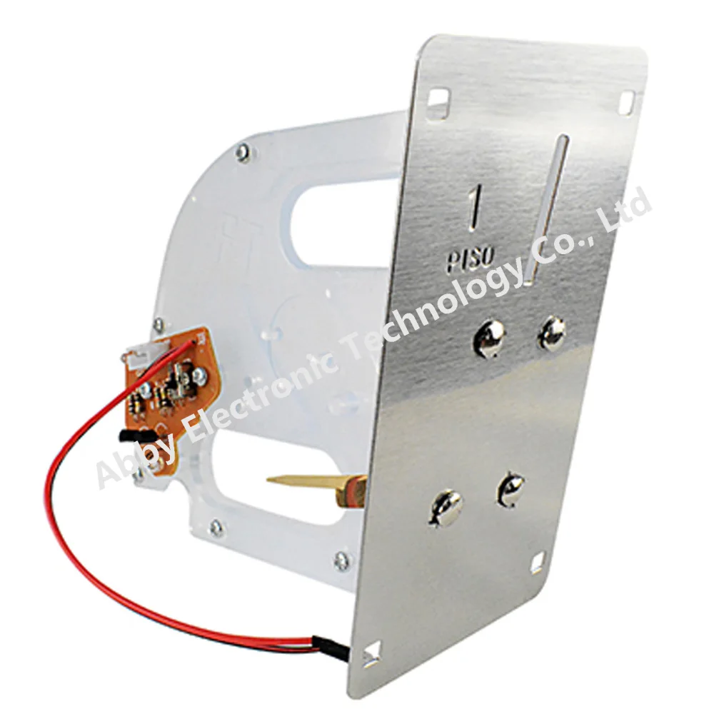 

5 PISO transparent plastic coin acceptor Export Philippines 1 peso mechanical white transparent machine