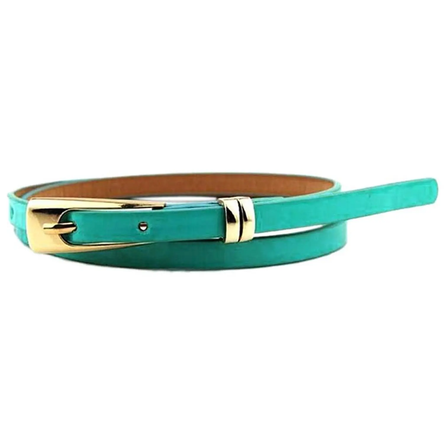 Buy Women Skinny Waist Belt Thin Leather Waistband