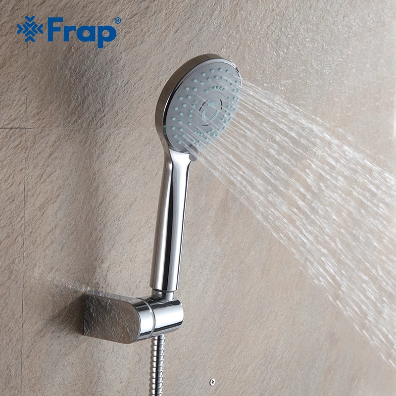 

Frap Third gear adjustment Water saving round shower head ABS plastic hand hold rain spray bath shower Bathroom Accessories F09