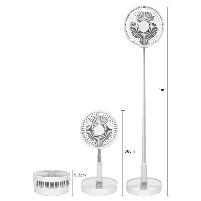  Portable Usb Charging Fan Telescopic Folding Fans Home Desktop Landing Silent Fan Air Cooler Summer