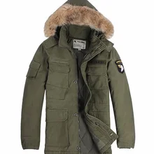 Зимняя охотничья новая куртка теплое пальто уличная охотничья парка средней длины утолщенное Мужское пальто для зимы