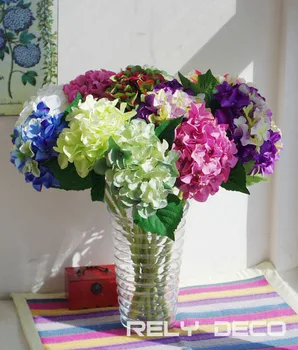 

Artificial silk hydrangea faux flowers,wedding party home decoration flower arrangements table floral ornament ,10PCS