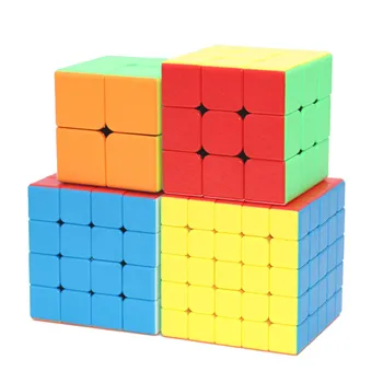 

4Pcs Sheng Shou Gem Series 2x2x2 3x3x3 4x4x4 Magic Cubes Set Puzzle Speed Cube Educational Toys Gifts for Kids Children