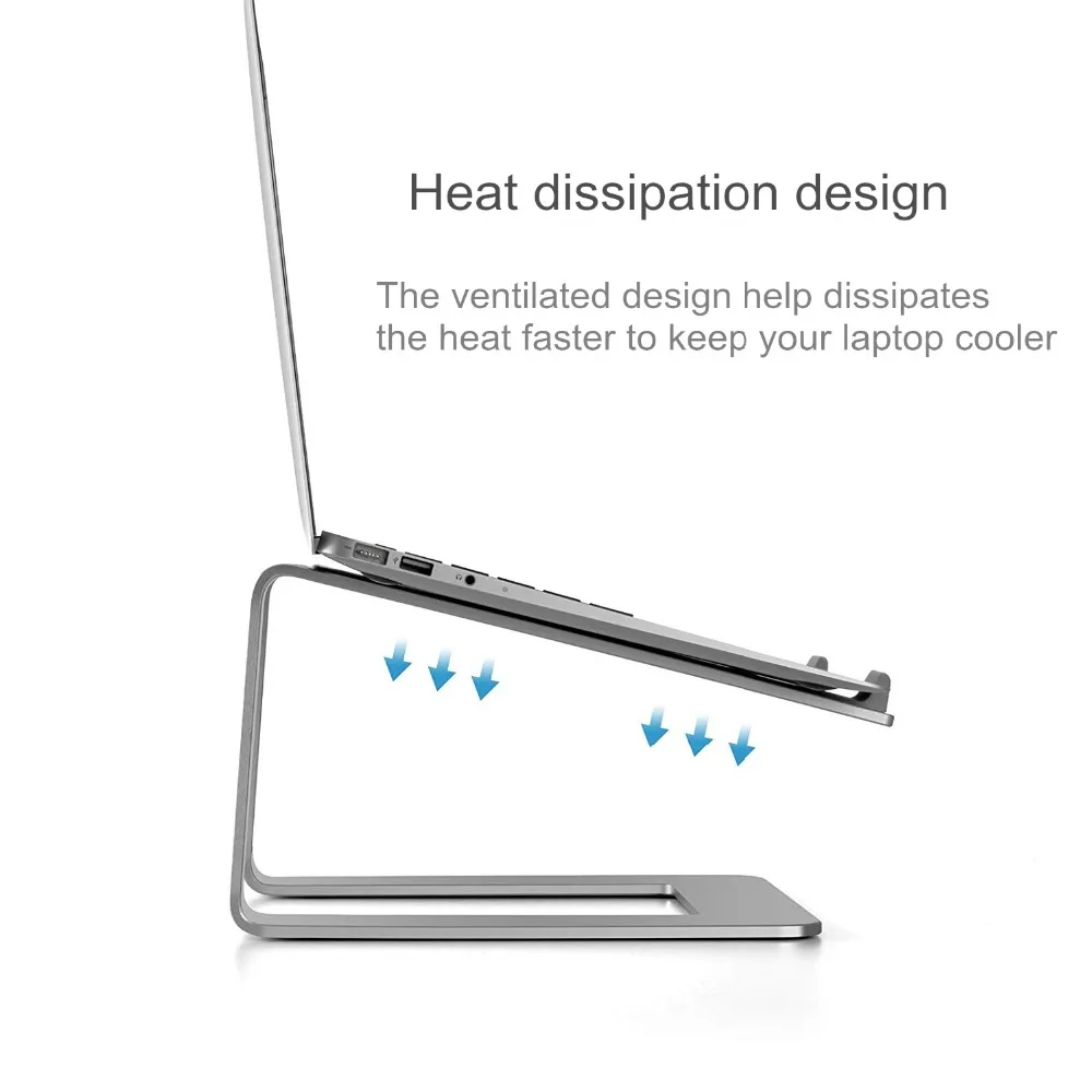 Универсальная подставка для ноутбука настольная подставка для ноутбука с лифтом алюминиевая охлаждающая подставка для ноутбука MacBook Pro Air 11-17 дюймов