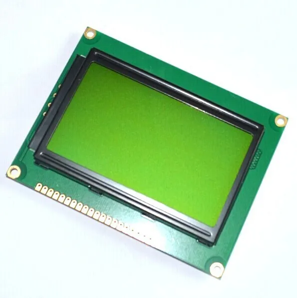 ЖК панель желто зеленый экран 12864 128X64 5V синий ST7920 модуль для arduino 100% Новый