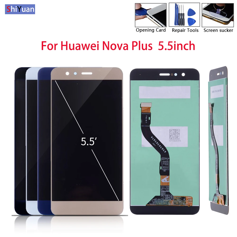 

5.5 inch For Huawei Nova Plus LCD Display 1920*1080 Touch Screen Digitizer Assembly Replacement TD-LTE MLA-L01 L11 L02 L03