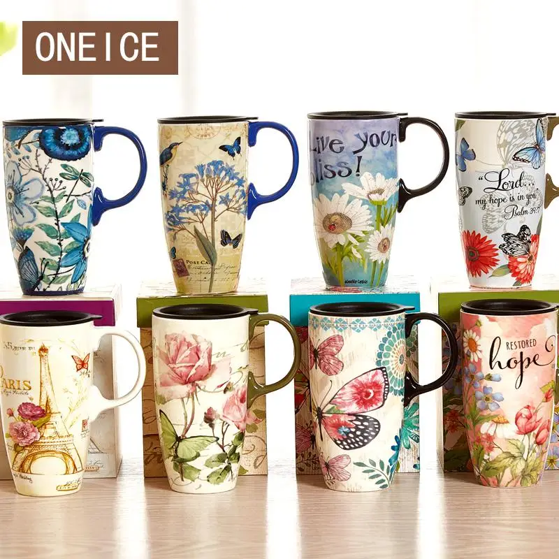 

Creative Mug Cup Large Capacity Water Ceramic Gift Box Coffee