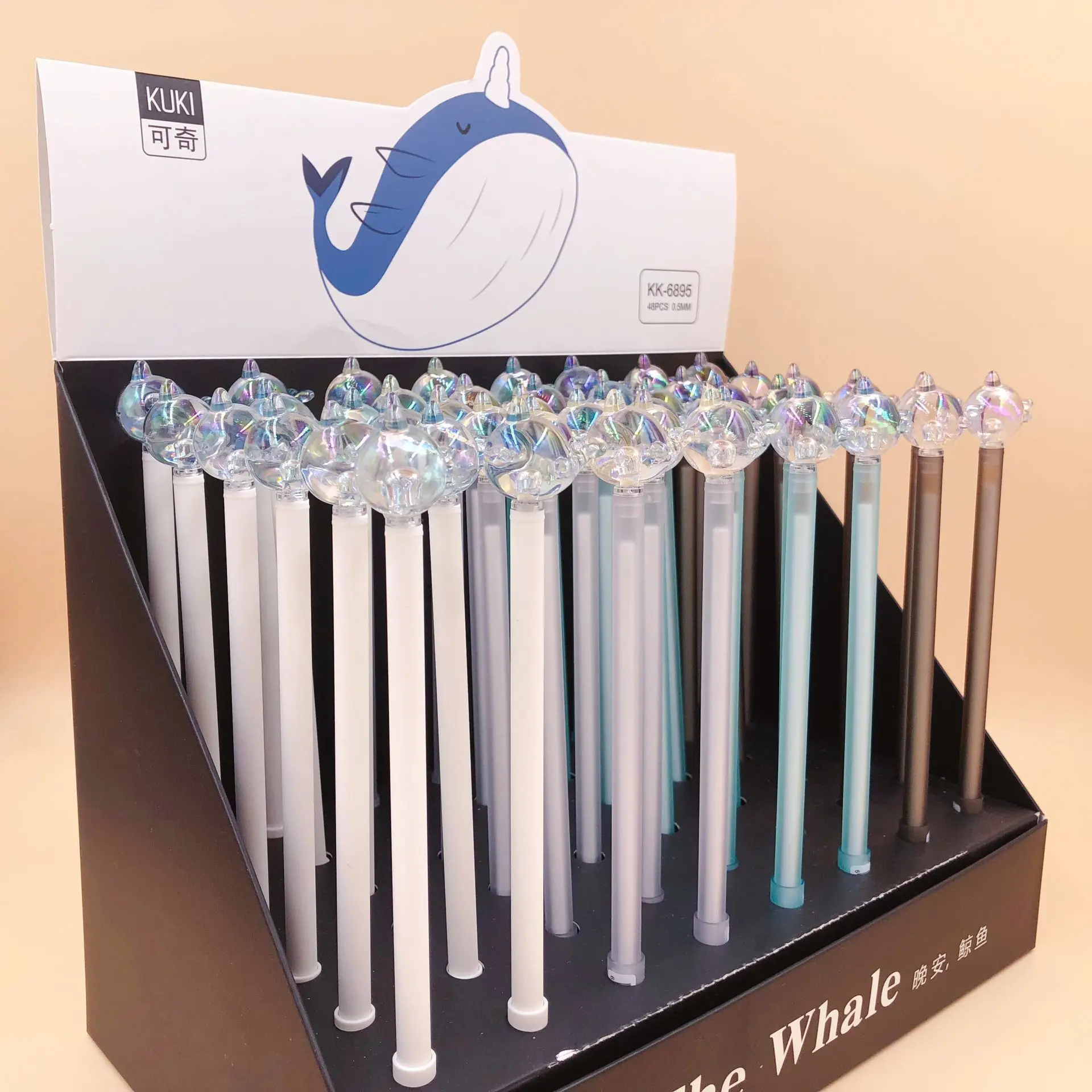 

48pcs/lot Unicorn Whale Marine Organism Gel Pen Signature Pen Escolar Papelaria School Office Supply Promotional Gift