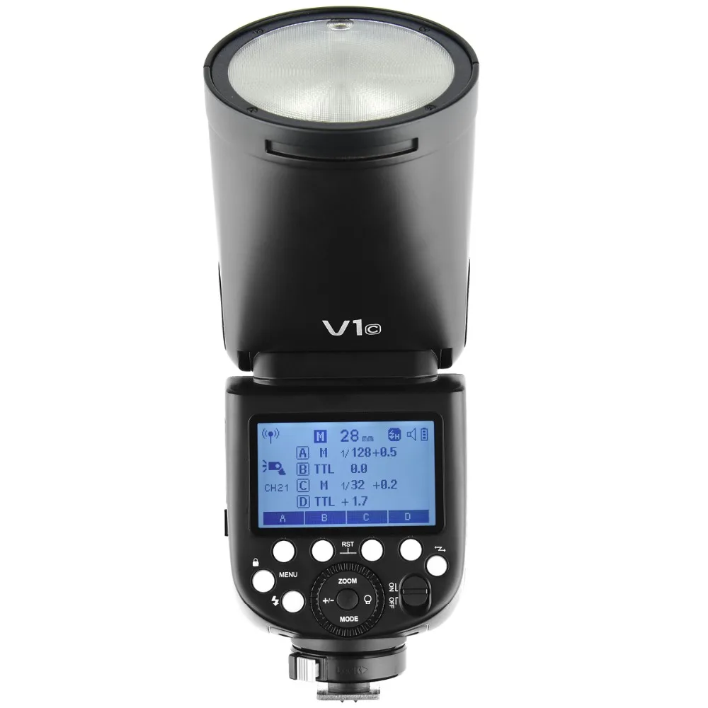 Вспышка Godox V1 V1C V1N V1S TTL 1/8000s HSS литиевая батарея 2600 мАч Speedlite + триггер X1T C/N/S для Canon