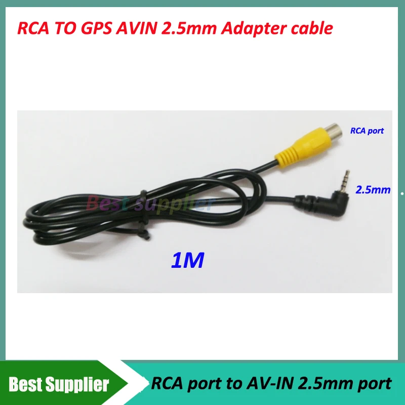 Высокое качество RCA до 2 5 мм AV IN кабель Разъем для наушников Автомобильная камера