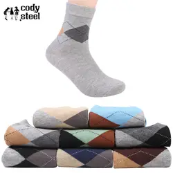 Cody Сталь классический алмазов мужской Носки для девочек модные мужские хлопковые носки Повседневное универсальные Бизнес носок человек