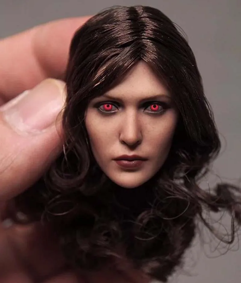 Коллекция Red Eye 1/6 масштаб Elizabeth Olsen Scarlet Голова ведьмы лепить для 1" экшн-фигурка куклы игрушки солдат модель игрушки