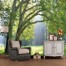 Обустройство дома на заказ 3D фото обои трехмерный лес пейзаж гостиная фон 3D Фреска ткань обои