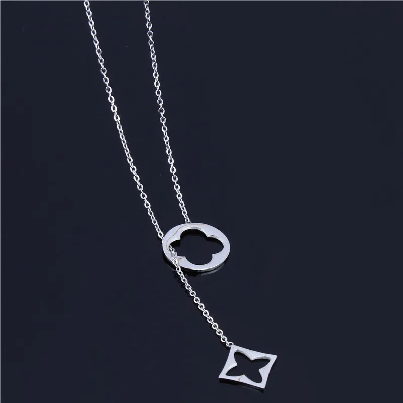 MWM Длинные ожерелья и подвески для женщин, ожерелье из нержавеющей стали с серебряной цепочкой, длинное ожерелье, модные ювелирные изделия, Крест Иисуса - Окраска металла: Colver