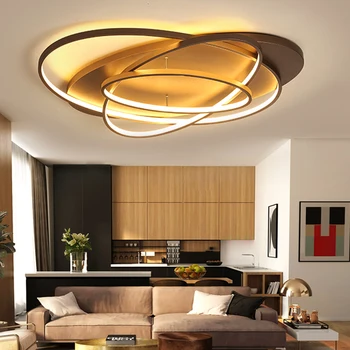 Luminaires Rings Simple Modern LED Chandeliers For Living room Bedroom Lustres LED Ceiling Mounted Chandelier Lighting Fixtures led chandelier lighting for living dining room bedroom lustres fixtures luminaire modern restaurant chandeliers lights