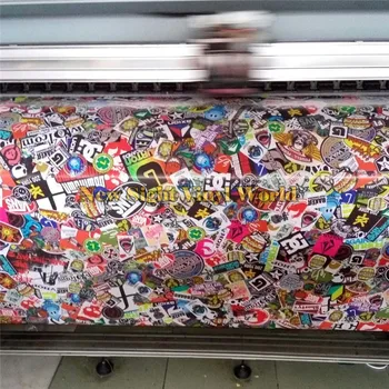 

Premium Sticker Bomb Wrap Vinyl Sticker Bomb Sheet Graffiti Air Free Vehicle Wrap Auto Graphics Size: 1.5*30M/Roll