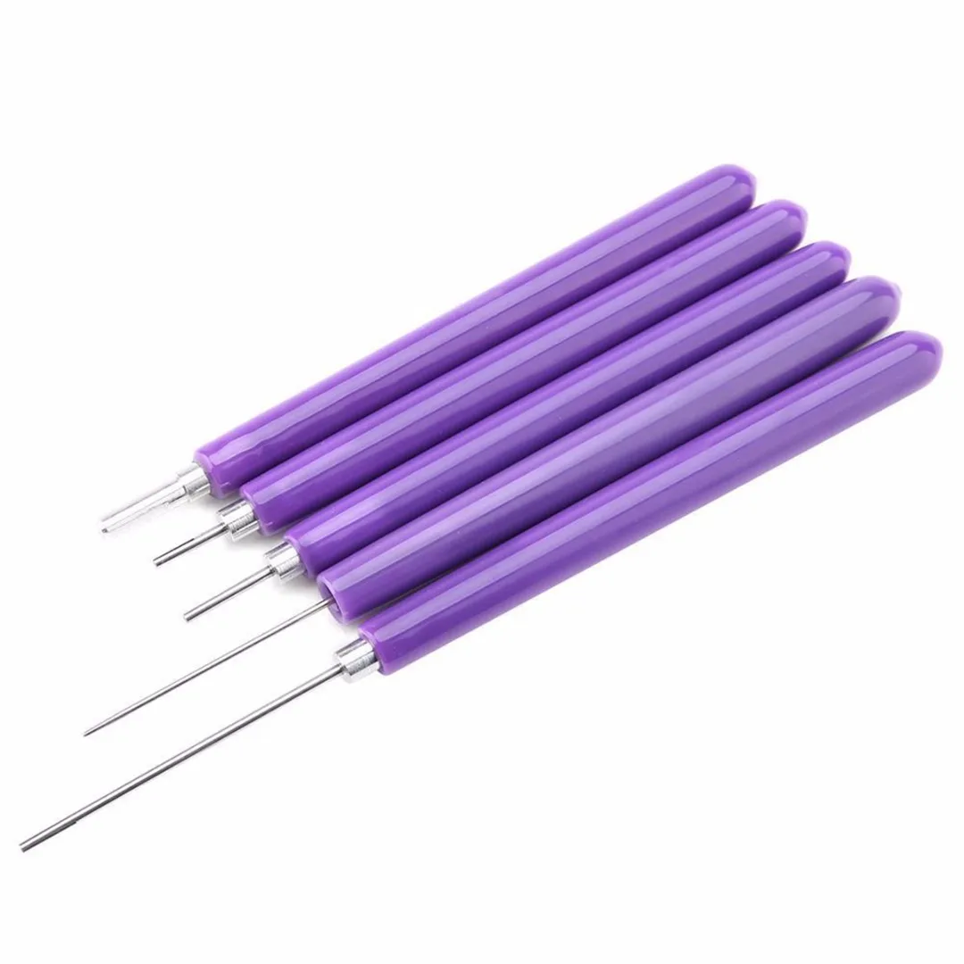 5pcs Paper Craft Quilling Pen DIY Paper Reel Tool Slotted Scrapbook Slotted Craft Tools