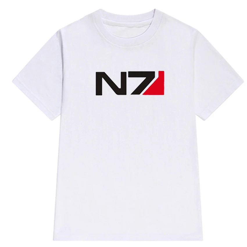 N7 Mass Effect 3 футболка системы военный альянс эмблема футболки игровые хлопковые