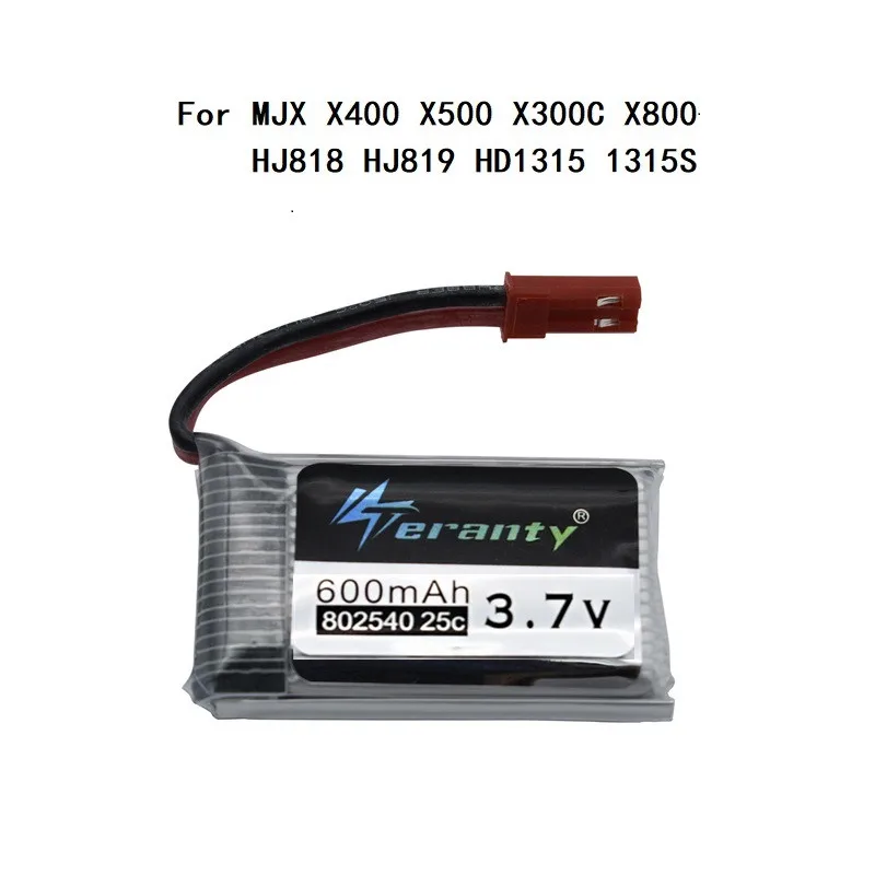 3,7 в 600 мАч 25c Lipo Батарея 802540 для Syma X5 x5c X5HC X5HW X5SW CX-30 M68 509 509 г 509 Вт 510 Квадрокоптер с дистанционным управлением Drone запасные части