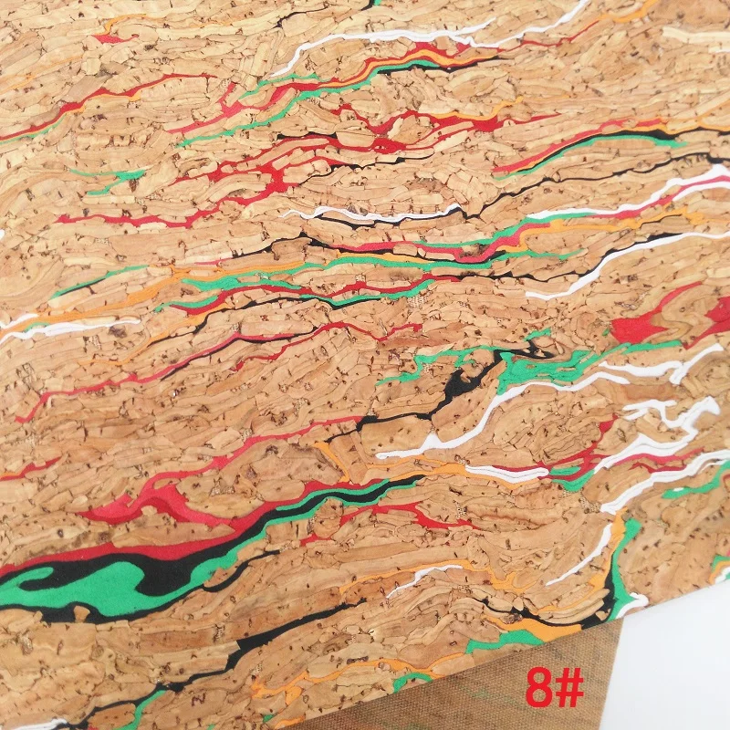 1 шт. A4 Размер 21X29 см Алиса Блестящий винил для бантов, печатная пробковая кожаная ткань для лука DIY J90 - Цвет: 8