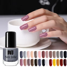 NEE JOLIE, 4 бутылки, лак для ногтей, быстросохнущий, 36 чистых цветов, кофейный, серый, красный, серия, лак для ногтей, основа, верхнее покрытие для ногтей