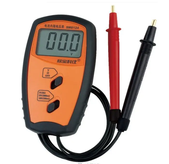 SM8124A Portable Battery Internal Resistance Voltmeter Resistance Tester