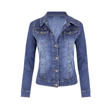 Plus Size Short Denim Jackets Women autumn Wash Long Sleeve Vintage Casual Jean Jacket Bomber Denim Coat ladies jacket outerwear Plus Size Short Denim Jackets Women autumn Wash Long Sleeve Vintage Casual Jean Jacket Bomber Denim Coat ladies jacket outerwear