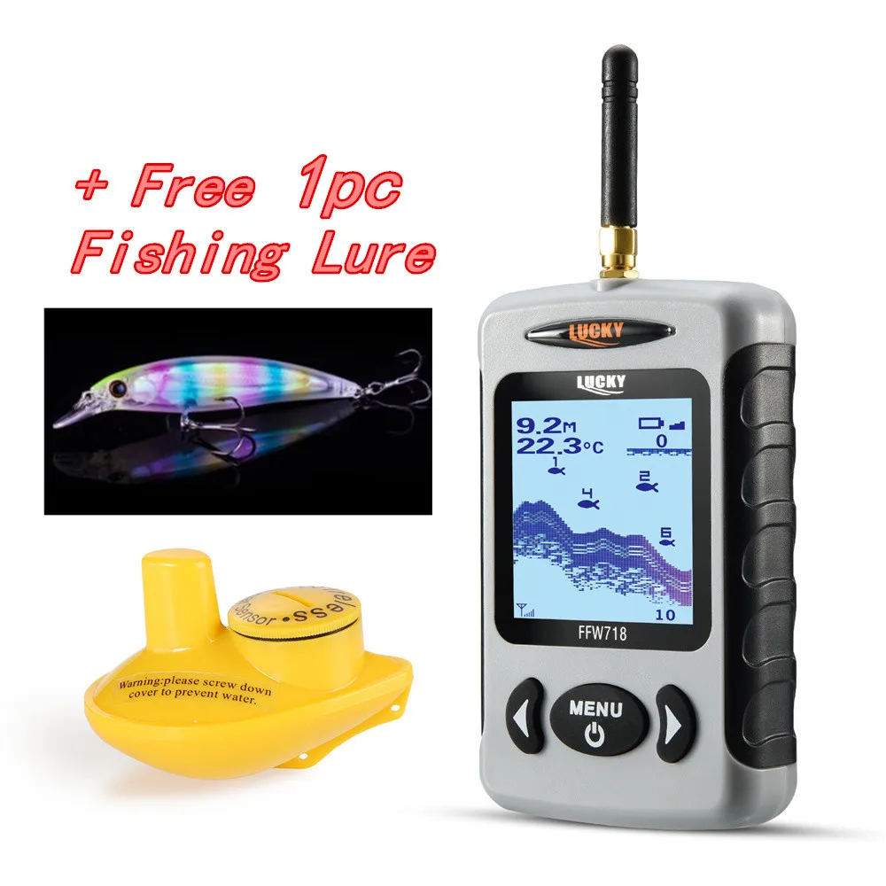 

Deeper Findfish FFW718 Wireless Remote Sonar Sensor FishFinder Depth Sounder Alarm 125KHZ Water Depth Electronic Fishing Lure