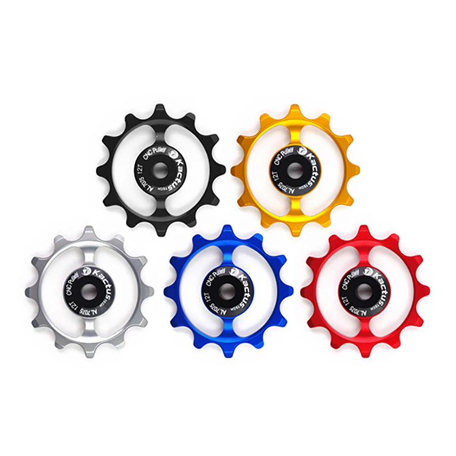 

12g 14t bicycle ceramic rear derailleur jockey wheel al7075 cnc machined bearing pulley road bike guide roller 4 / 5 / 6 mm
