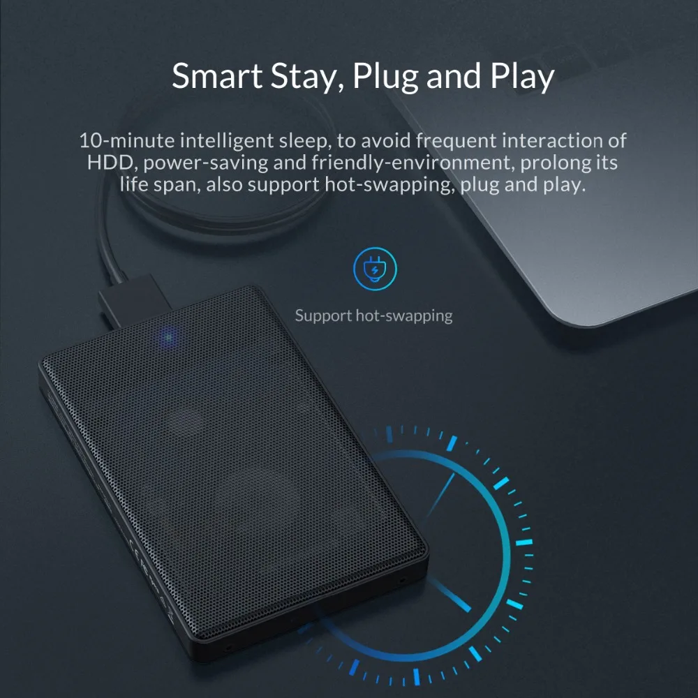 ORICO 2.5 inch HDD Case SATA to USB 3.1 Type C SSD Case 2TB 4TB Hard Disk Drive Box External HDD Enclosure For Samsung Seagate